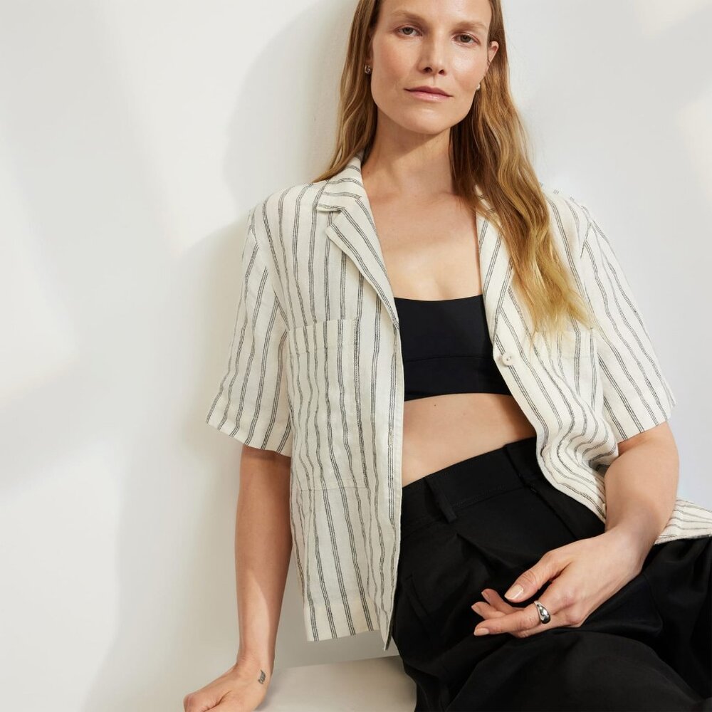 Everlane The Linen Workwear Shirt Multicolor - Size S